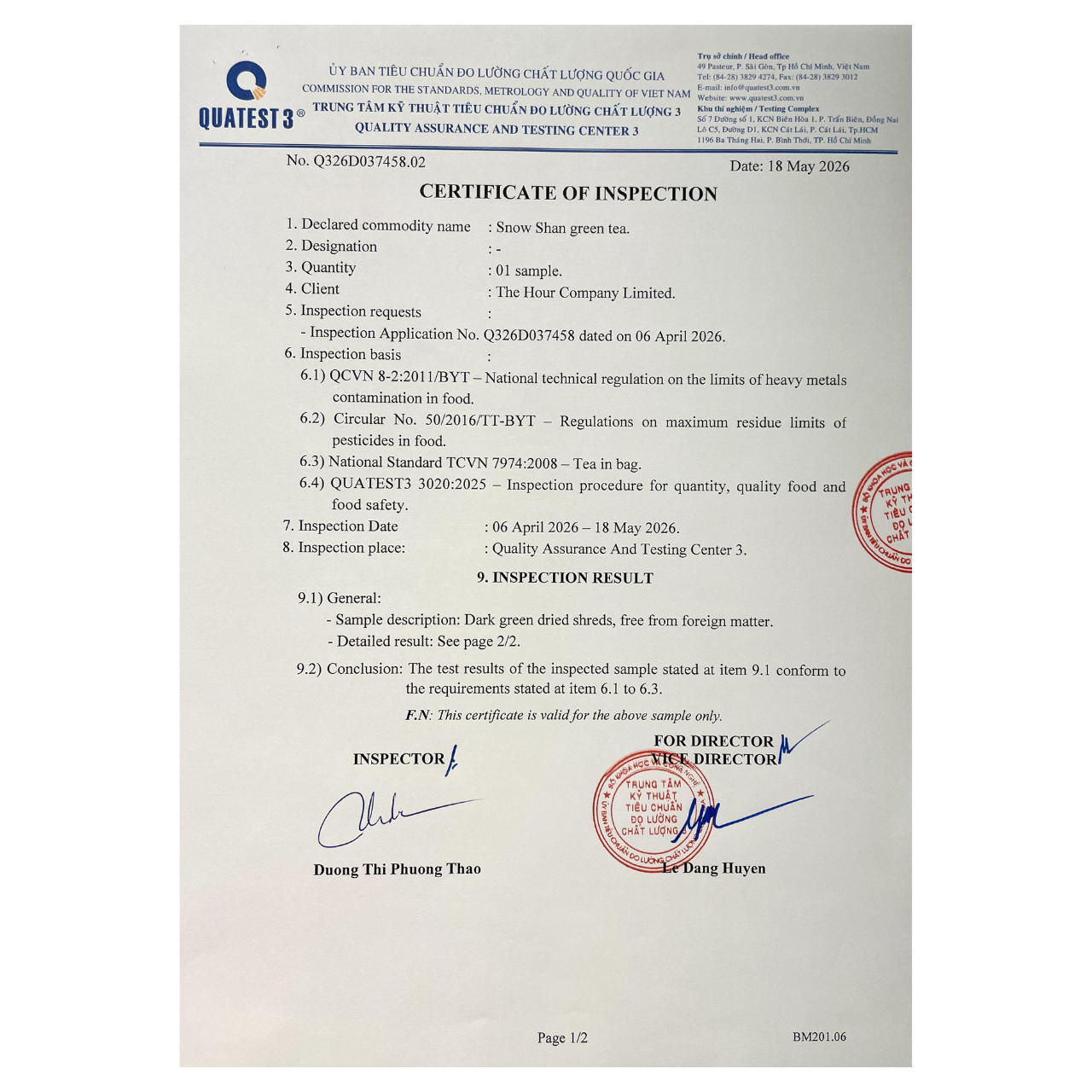 Lục Trà Shan Tuyết