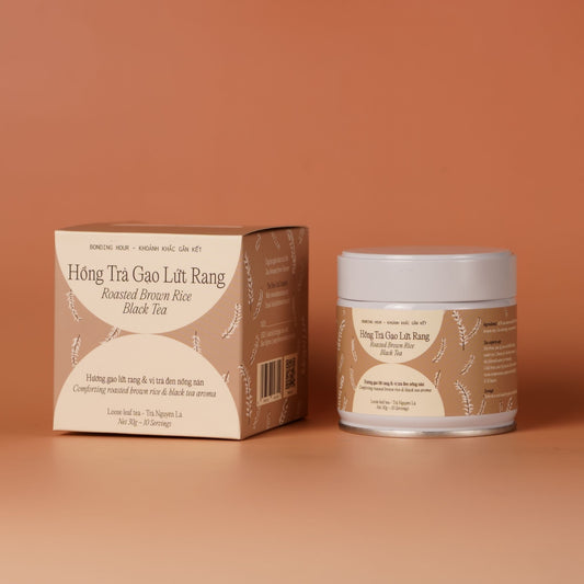 Trà Gạo Lứt Rang - Bao Bì Mới 30G (Roasted Brown Rice Black Tea)