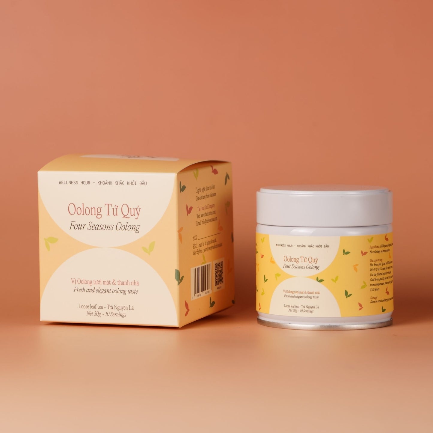 Trà Oolong Tứ Quý - Bao Bì Mới 30G (Taiwan Four Seasons Oolong)
